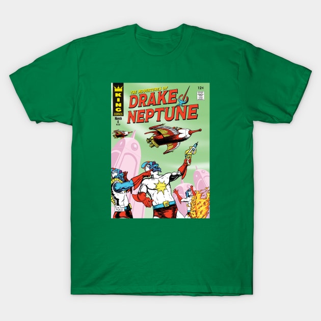 Drake Neptune Comic March 1934 The Parallax Wars T-Shirt by GothicStudios